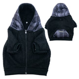 Frenchie Dog Hoodie - Black Plaid from Frenchie Bulldog