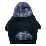 Frenchie Dog Hoodie - Black Plaid from Frenchie Bulldog