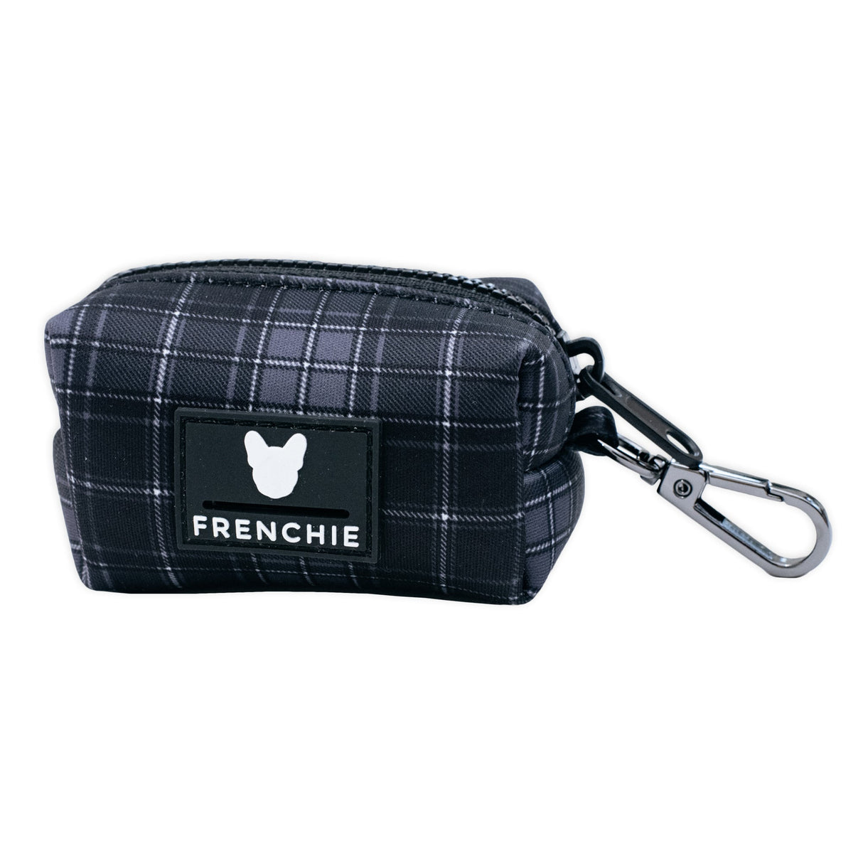 Frenchie Poo Bag Holder - Black Plaid from Frenchie Bulldog