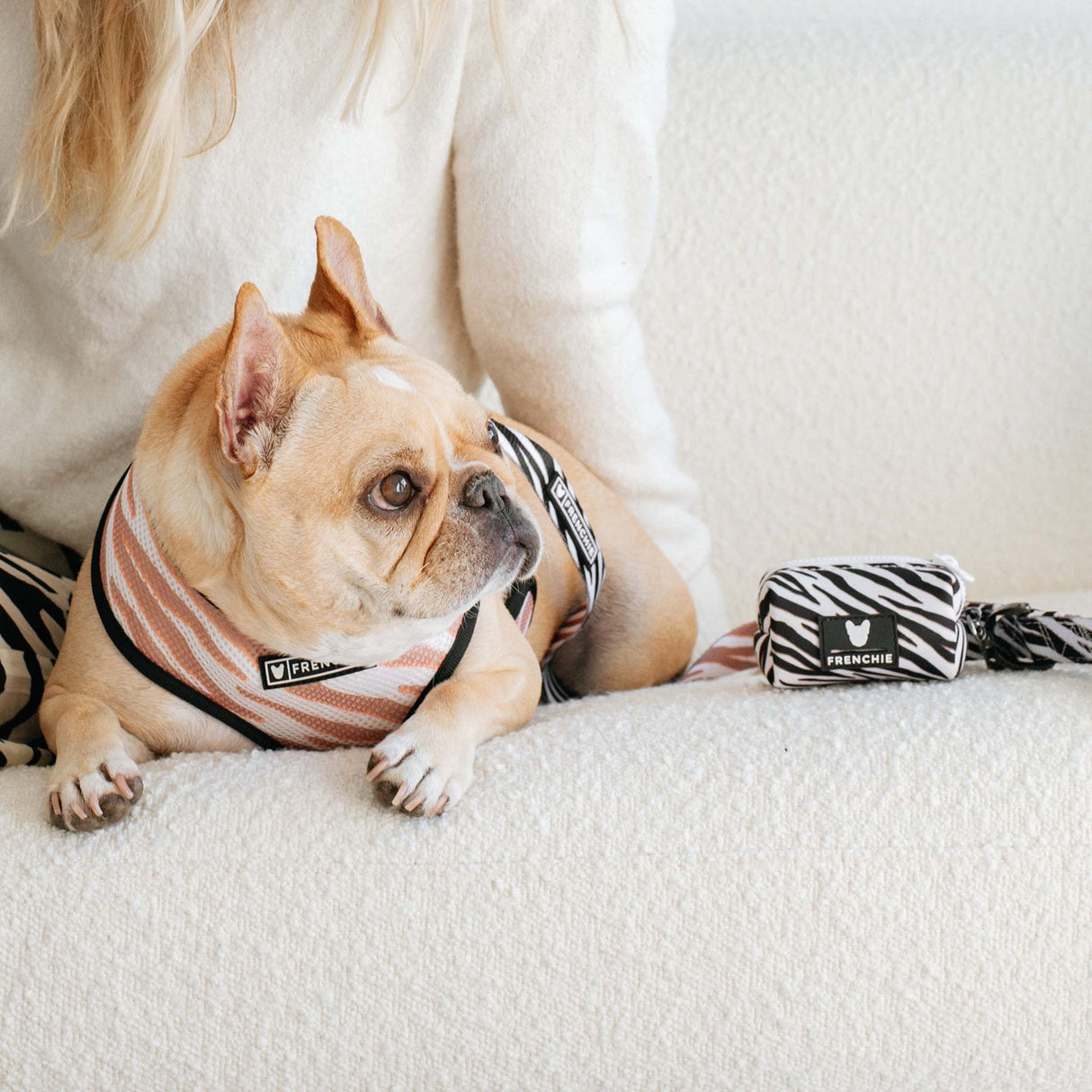 Frenchie Poo Bag Holder - Zebra from Frenchie Bulldog