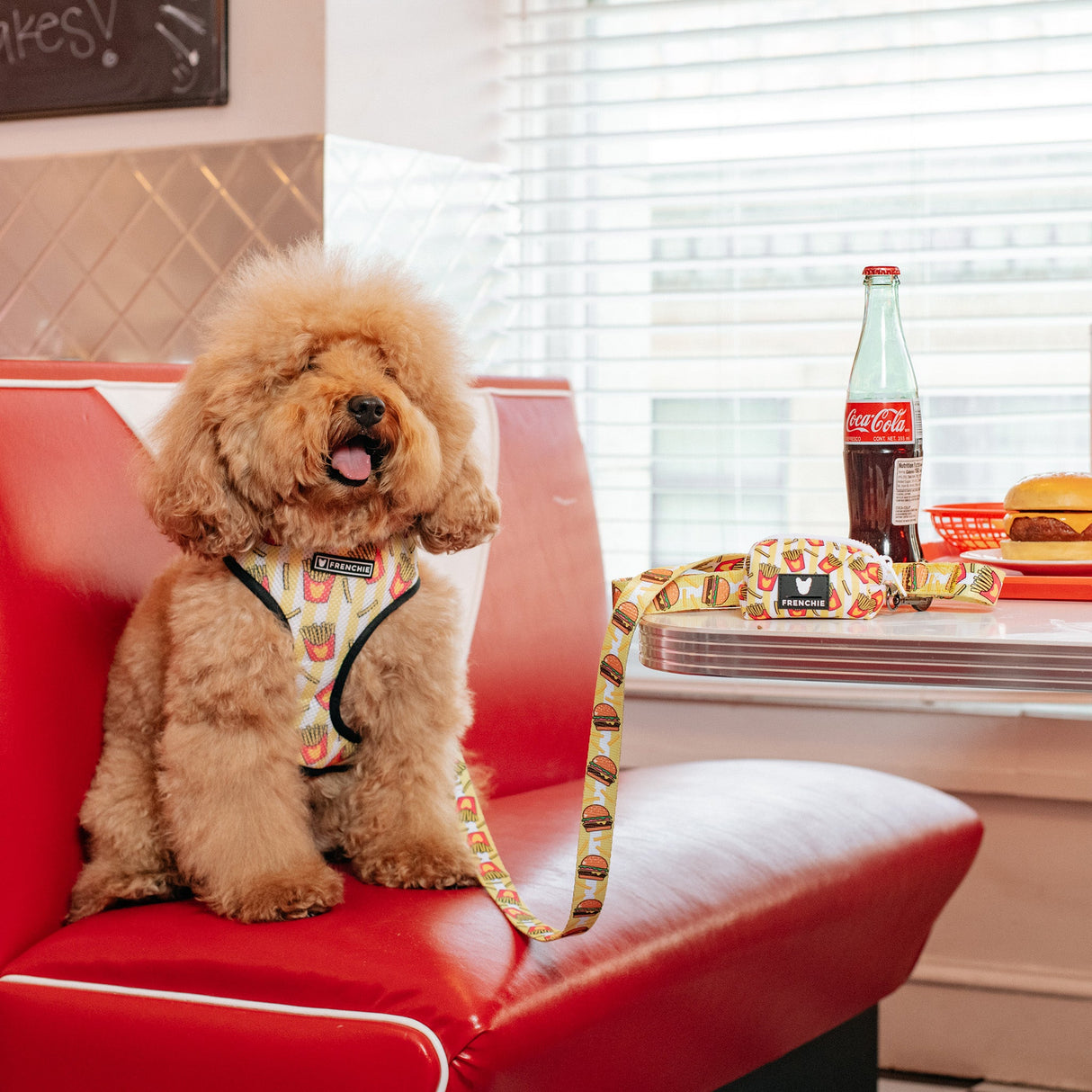 Frenchie Duo Reversible Harness - Burger N Fries from Frenchie Bulldog