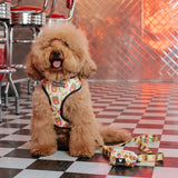 Frenchie Duo Reversible Harness - Burger N Fries from Frenchie Bulldog