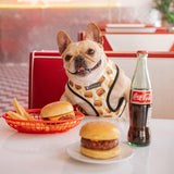 Frenchie Duo Reversible Harness - Burger N Fries from Frenchie Bulldog