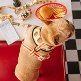 Frenchie Duo Reversible Harness - Burger N Fries from Frenchie Bulldog