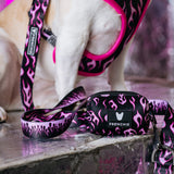 Frenchie Poo Bag Holder - Flames (Pink) from Frenchie Bulldog
