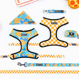 Frenchie Duo Reversible Harness - Galaxy Pizza from Frenchie Bulldog