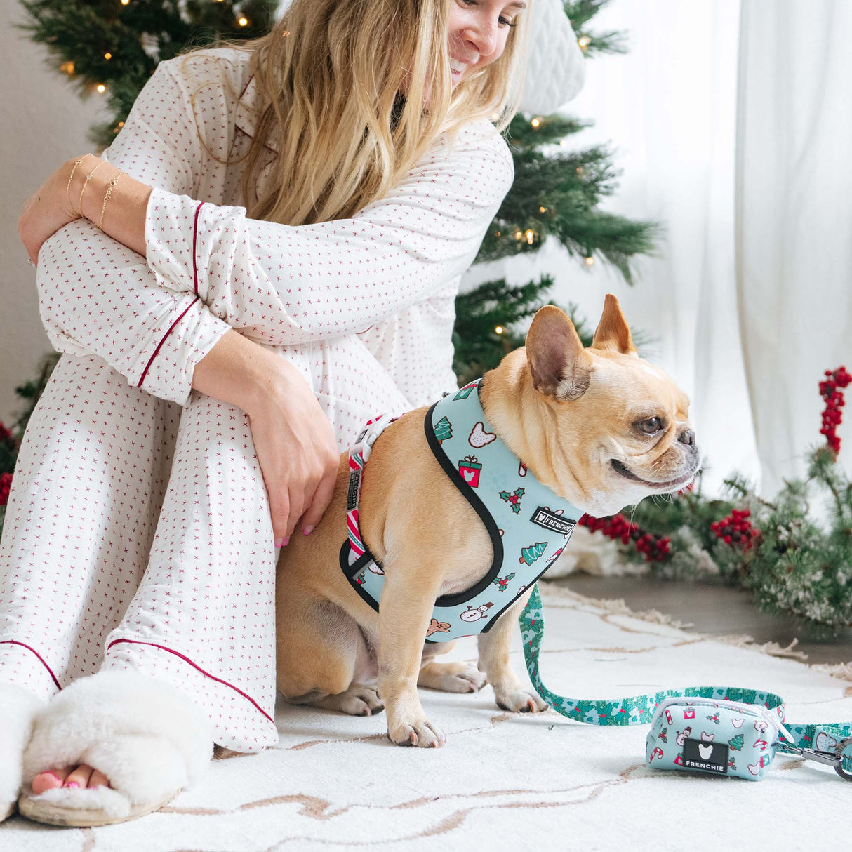 Frenchie Poo Bag Holder - Mistletoe from Frenchie Bulldog