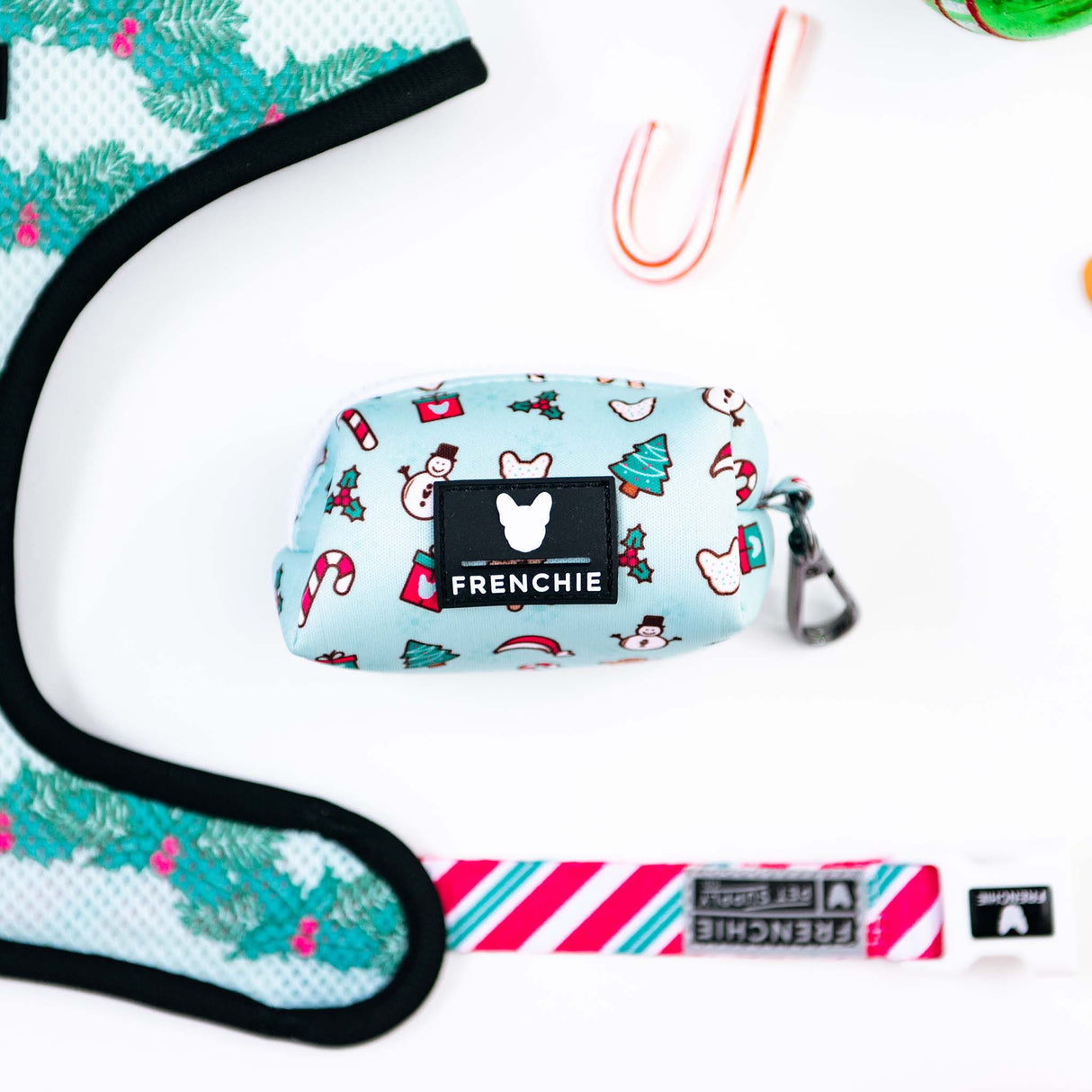 Frenchie Poo Bag Holder - Mistletoe from Frenchie Bulldog
