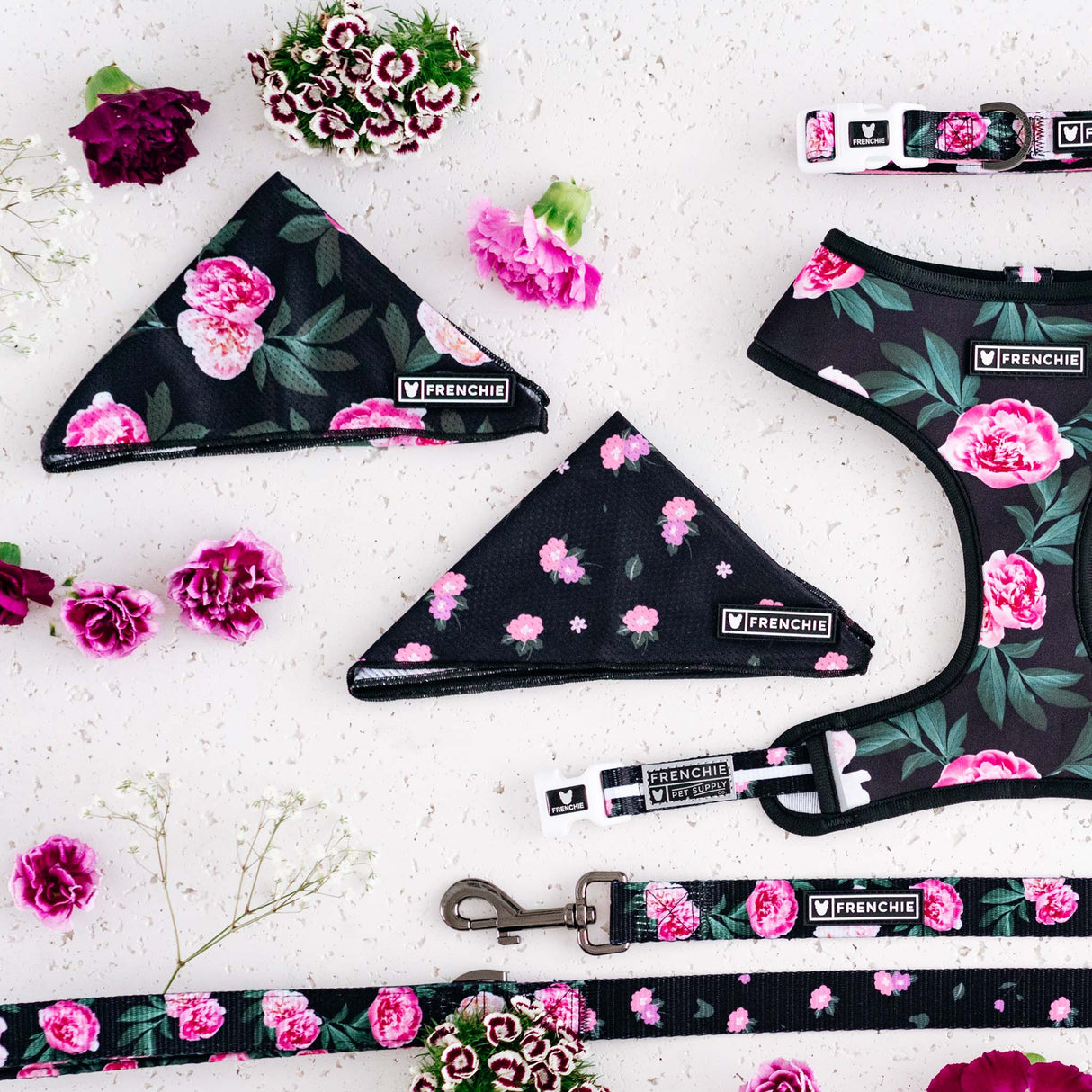 Frenchie Cooling Bandana - Moody Floral from Frenchie Bulldog