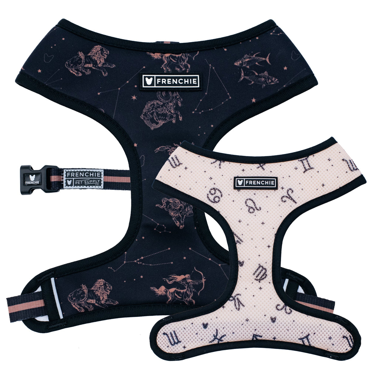 Frenchie Duo Reversible Harness - Horoscope from Frenchie Bulldog