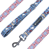 Frenchie Comfort Leash - Wild West- Blue from Frenchie Bulldog