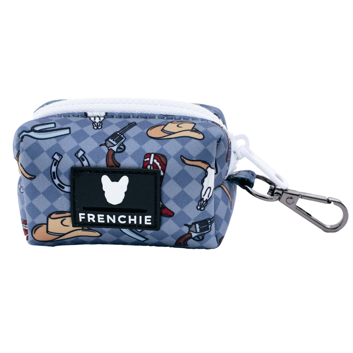 Frenchie Poo Bag Holder - Wild West- Blue from Frenchie Bulldog