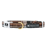 Frenchie Comfort Collar - Cocoa Plaid from Frenchie Bulldog