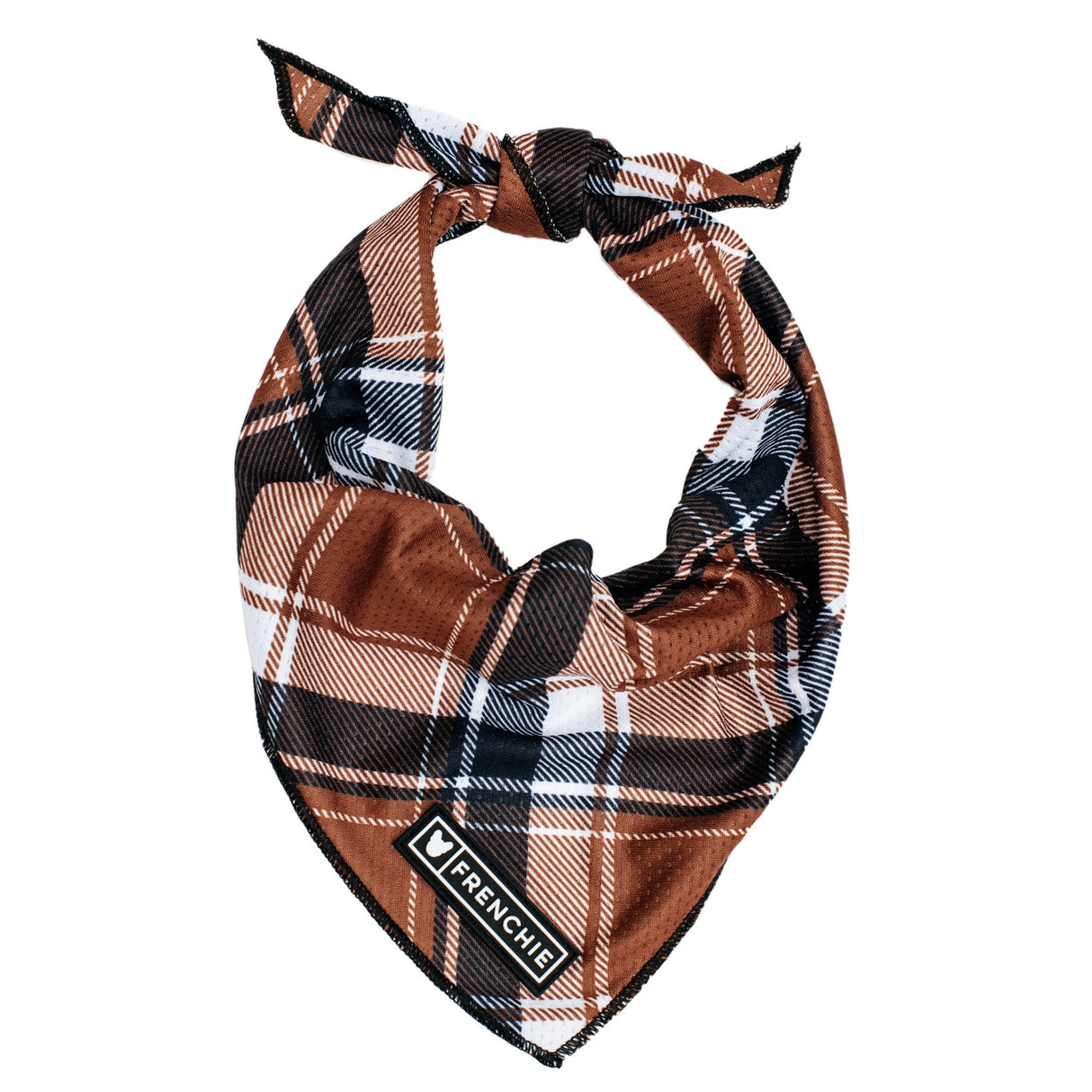 Frenchie Cooling Bandana - Cocoa Plaid from Frenchie Bulldog