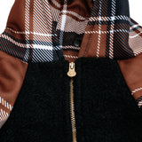 Frenchie Dog Hoodie - Cocoa Plaid from Frenchie Bulldog