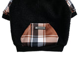 Frenchie Dog Hoodie - Cocoa Plaid from Frenchie Bulldog