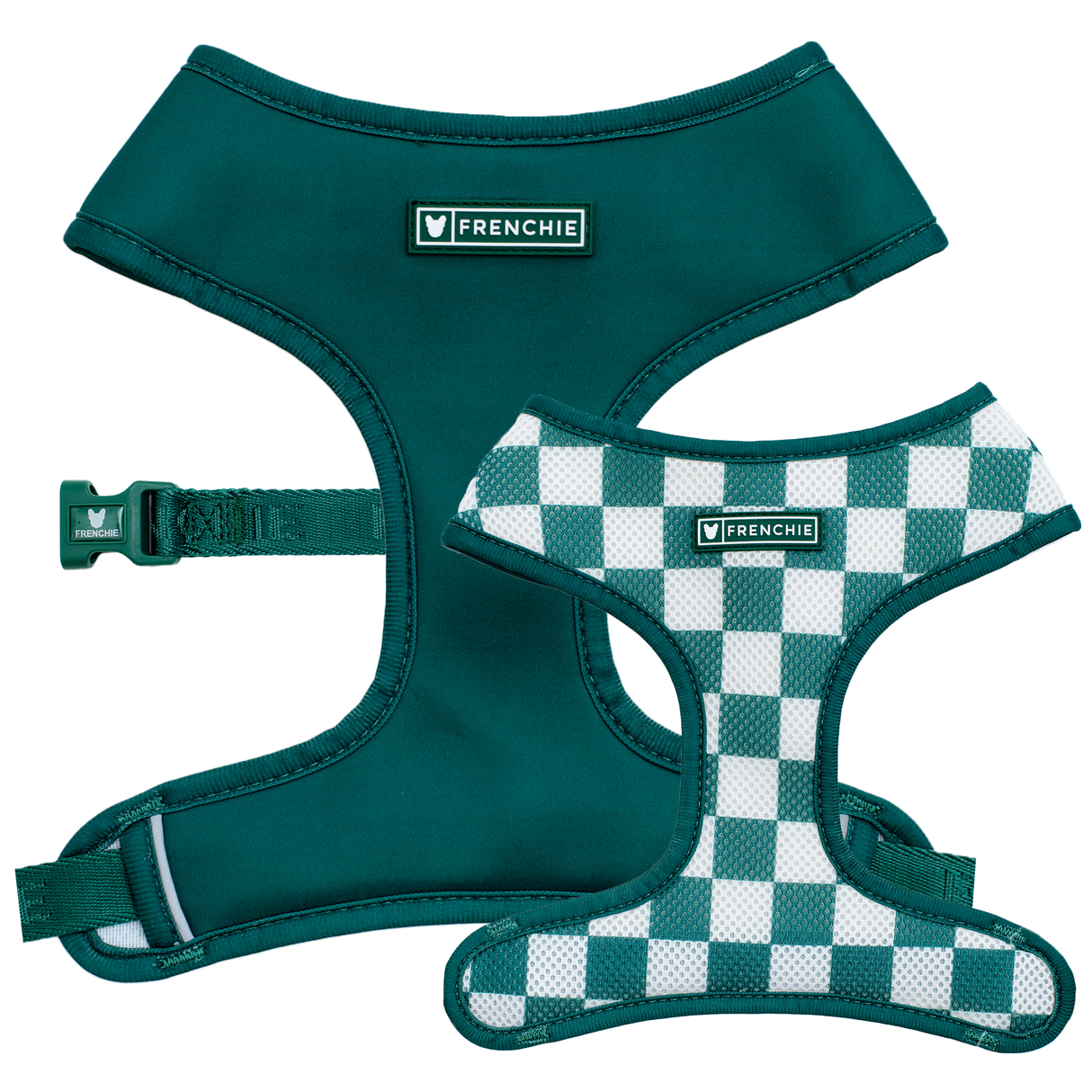 Frenchie Duo Reversible Harness - Emerald City from Frenchie Bulldog