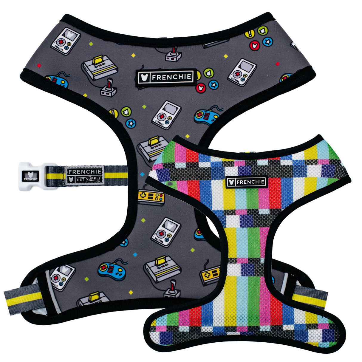Frenchie Duo Reversible Harness - Gamer from Frenchie Bulldog