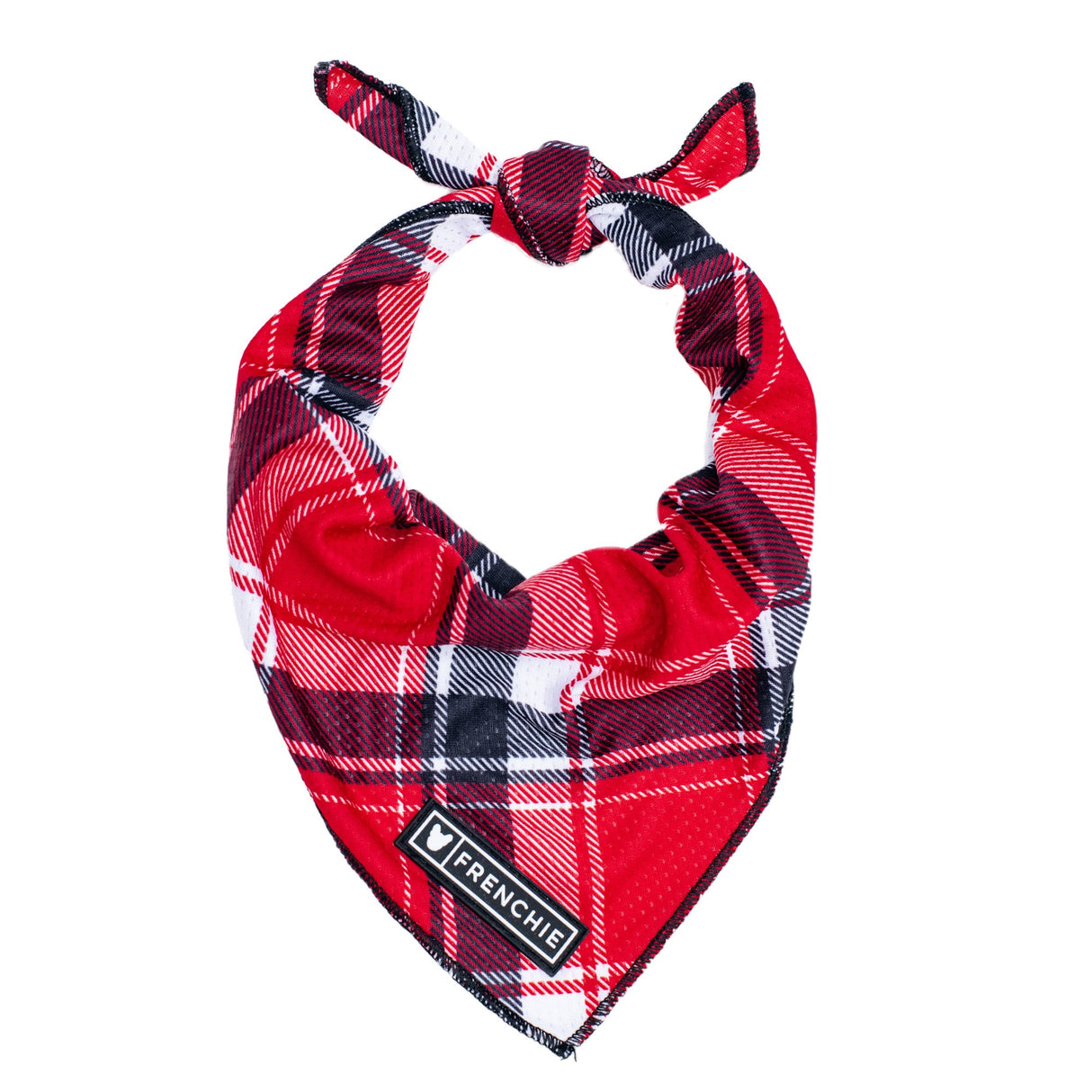 Frenchie Cooling Bandana - Scarlet Plaid from Frenchie Bulldog