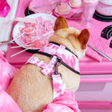Frenchie Duo Reversible Harness - Pink Tie Dye from Frenchie Bulldog