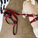Frenchie Poo Bag Holder - Red Tartan from Frenchie Bulldog