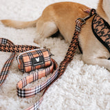 Frenchie Poo Bag Holder - Tan Tartan from Frenchie Bulldog