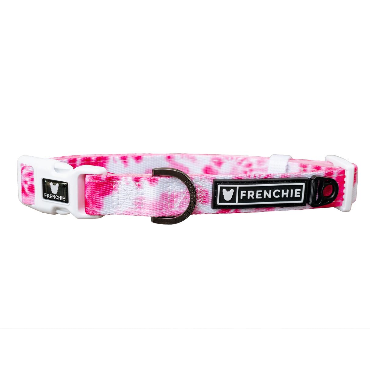 Frenchie Comfort Collar - Pink Tie Dye from Frenchie Bulldog
