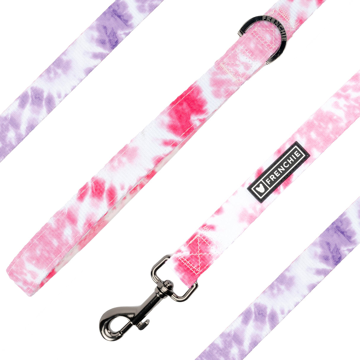 Frenchie Comfort Leash - Pink Tie Dye from Frenchie Bulldog
