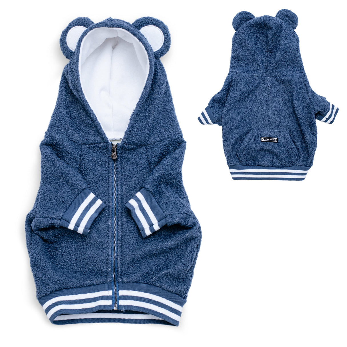 Frenchie Dog Hoodie - Blue Teddy from Frenchie Bulldog