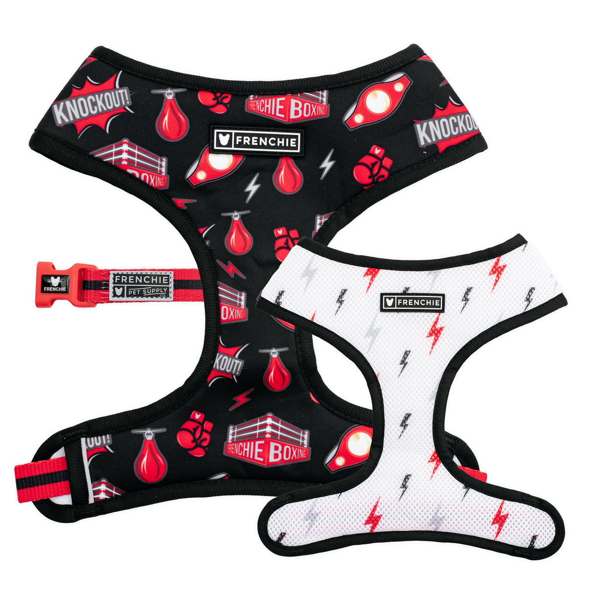 Frenchie Duo Reversible Harness - Knockout from Frenchie Bulldog