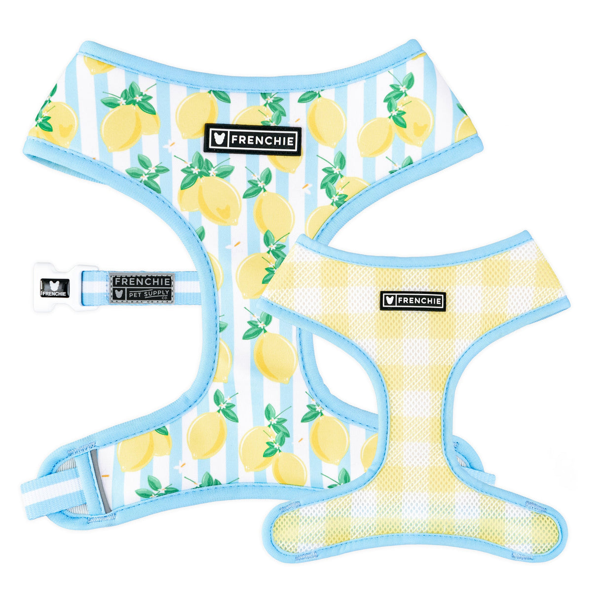 Frenchie Duo Reversible Harness - Lemon Tree from Frenchie Bulldog