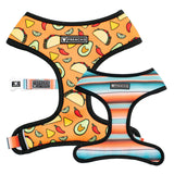 Frenchie Duo Reversible Harness - Taco Tuesday- Orange from Frenchie Bulldog