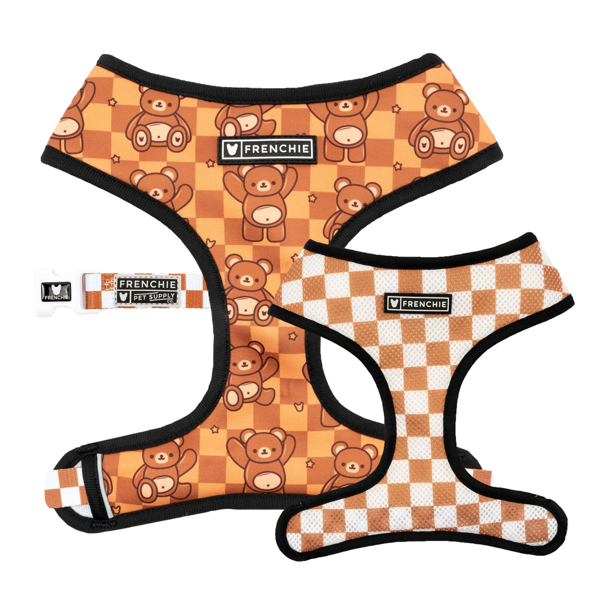 Frenchie Duo Reversible Harness - Teddy Bear from Frenchie Bulldog