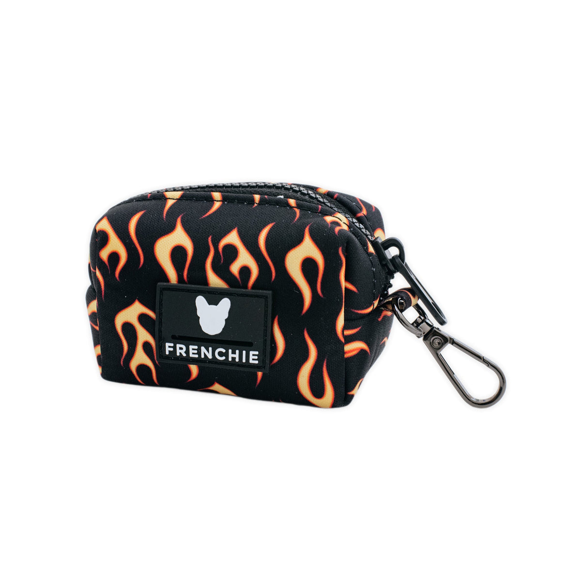 Frenchie Poo Bag Holder - Flames (Orange) from Frenchie Bulldog