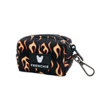 Frenchie Poo Bag Holder - Flames (Orange) from Frenchie Bulldog