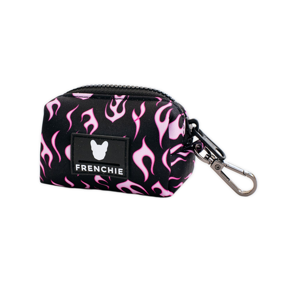 Frenchie Poo Bag Holder - Flames (Pink) from Frenchie Bulldog