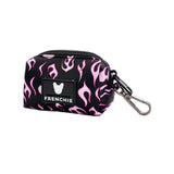 Frenchie Poo Bag Holder - Flames (Pink) from Frenchie Bulldog
