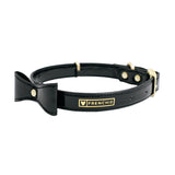 Frenchie Vegan Leather Collar, Leash, & Bow Tie Set from Frenchie Bulldog