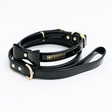 Frenchie Vegan Leather Collar, Leash, & Bow Tie Set from Frenchie Bulldog