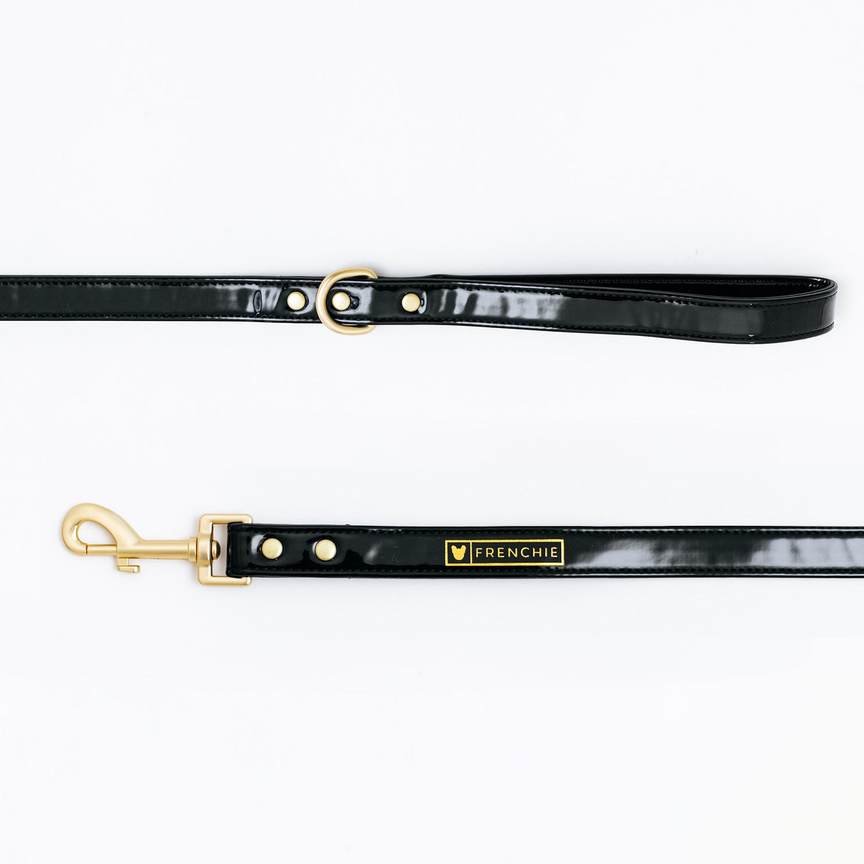Frenchie Vegan Leather Collar, Leash, & Bow Tie Set from Frenchie Bulldog