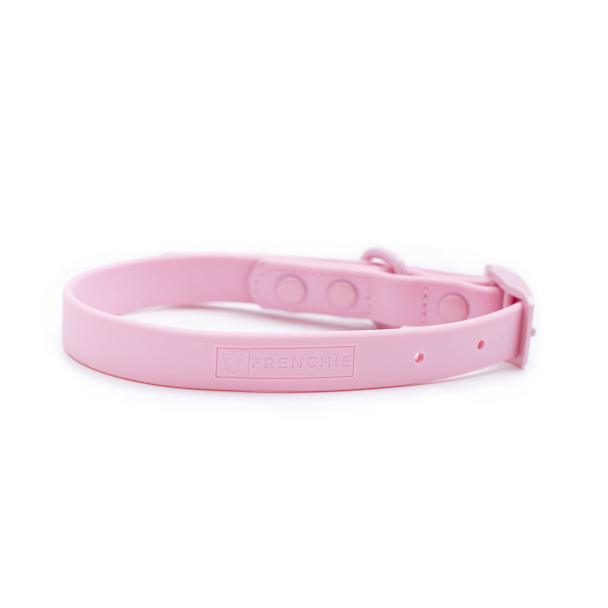 Frenchie Waterproof Collar - Pink Bubblegum from Frenchie Bulldog