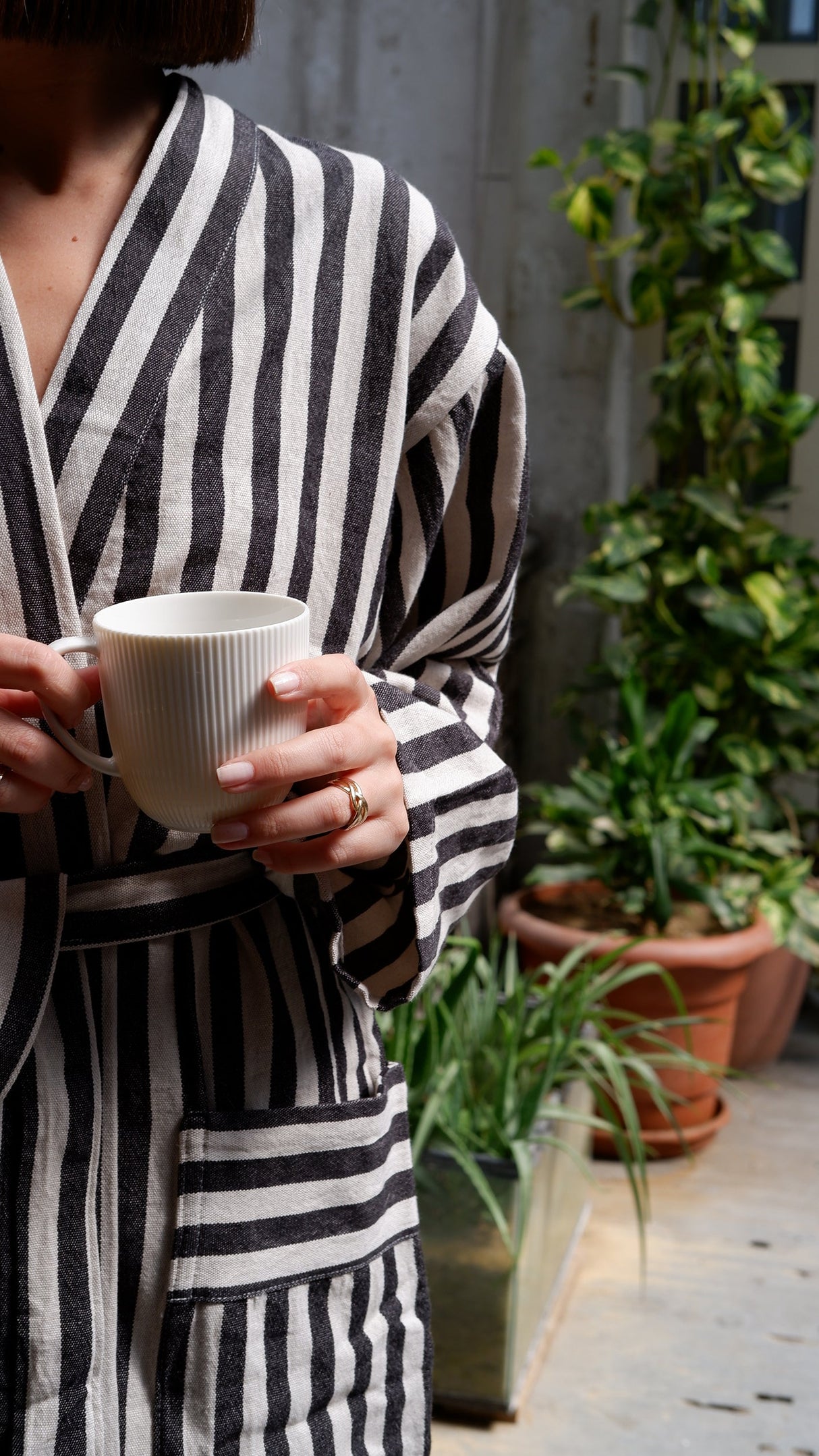 Zebra Robe From Eastern Woven