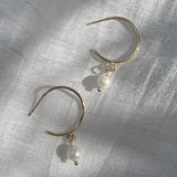 Freshwater Pearl Hoop Earrings from SLATE + SALT