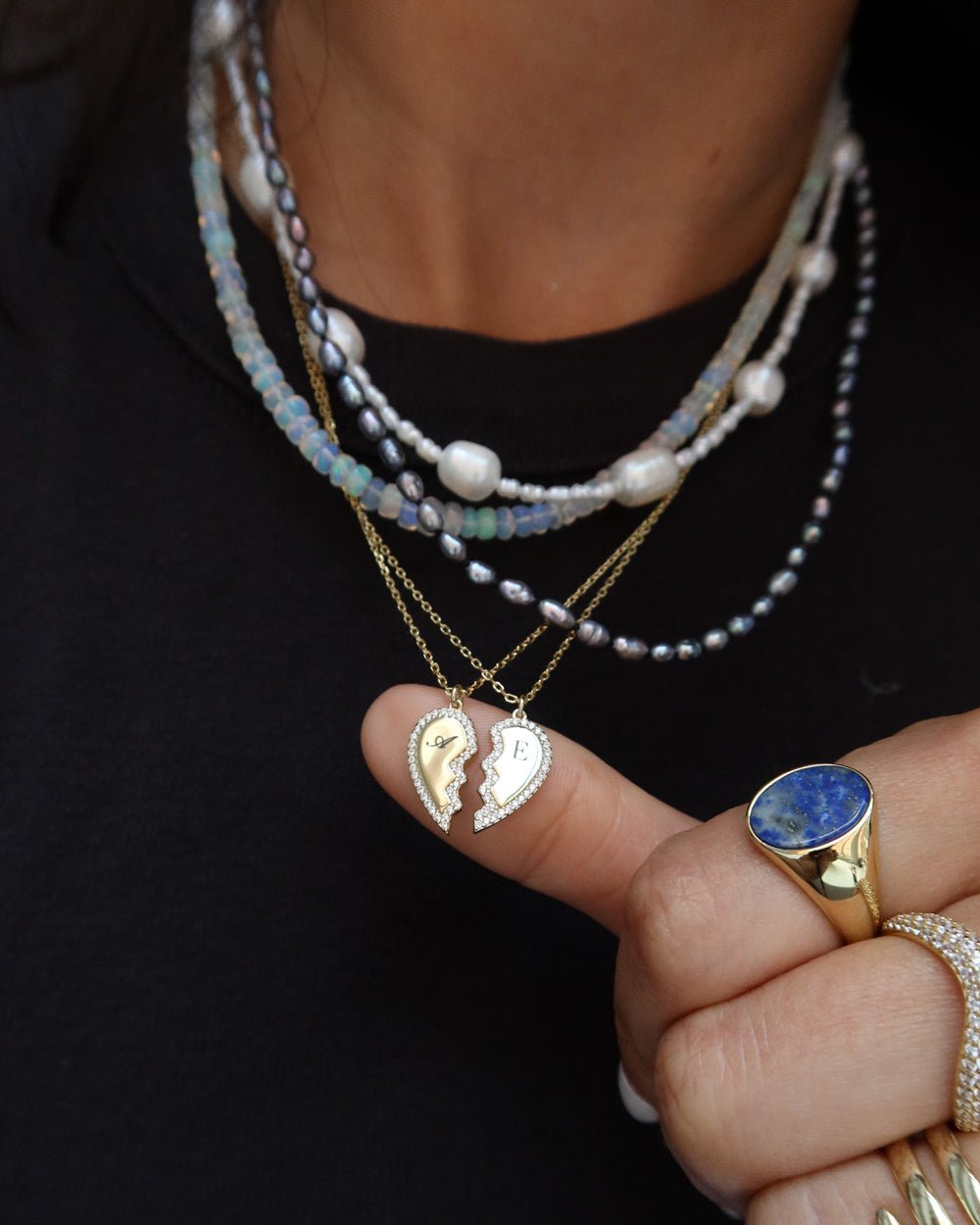 FRIENDSHIP HEART NECKLACE SET From Shop Cupcakes and Cashmere