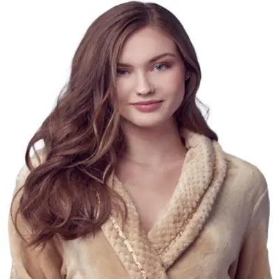 Women's Ultra Soft Fleece Bathrobe From Lotus Linen