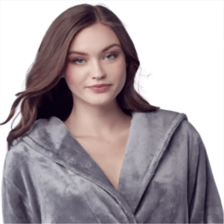 Hooded Plush Bathrobes for Women From Lotus Linen