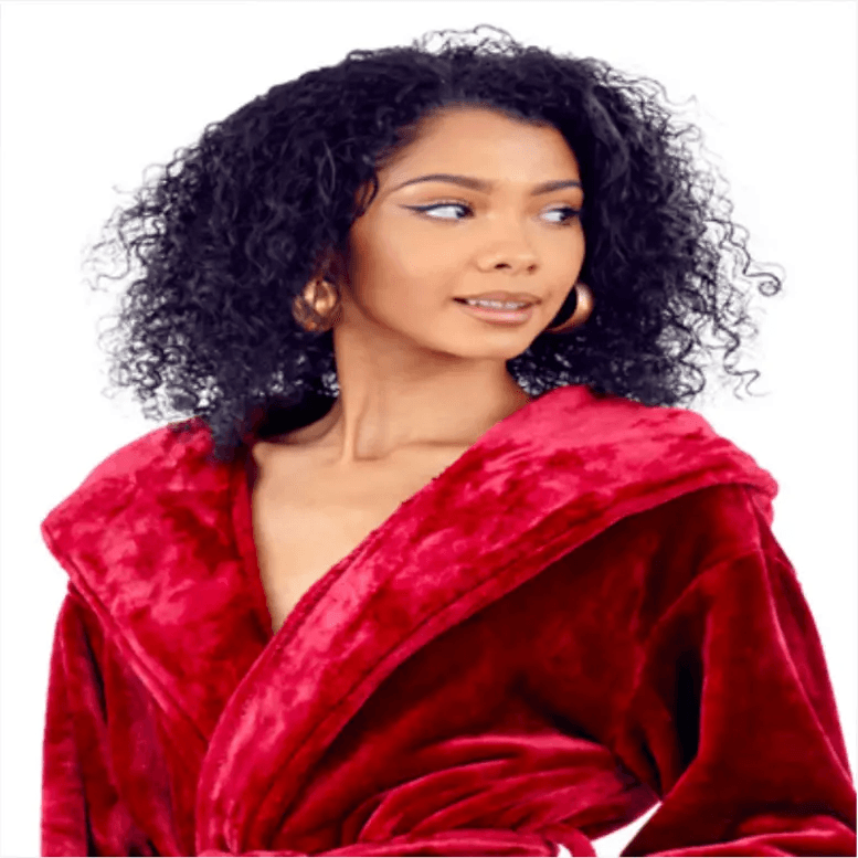 Hooded Plush Bathrobes for Women From Lotus Linen