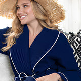 Knee-Length Waffle Kimono Robe for Women From Lotus Linen