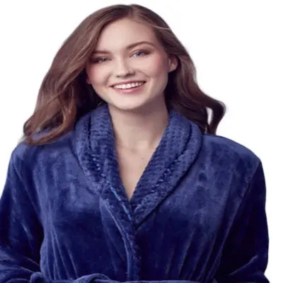 Women's Ultra Soft Fleece Bathrobe From Lotus Linen