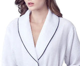 Knee-Length Waffle Kimono Robe for Women From Lotus Linen
